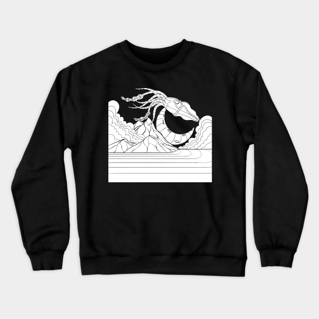 Giant sky squid Crewneck Sweatshirt by Bagaz